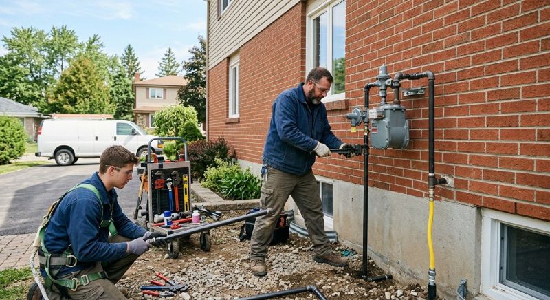 Fire Pit Gas Line Installation in Columbus, OH